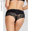 Sexy Set DOBREVA Women's Floral Lace Bikinis Underwear Sexy See Through PantiesL240122