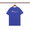디자이너 여름 T 셔츠 남성 여성 T 셔츠 남성 패션 럭셔리 레인보우 웨이브 레터 인쇄 순수면 남성 셔츠 의류 짧은 슬리브 콜라 A143