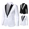 Costumes pour hommes costume manteau formel fente arrière simple bouton Blazer hommes hommes veste mince pour la rencontre