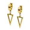 Dangle Earrings Dangling Triangle Huggie Hoop Earring Punk Jewelry Gift Drop