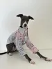 Hundkläder greyhounds skjorta kläder vår sommar andas rent bomull Whippets italienska husdjursmaterial