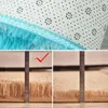 Mattor ovala mjuka silkiga plysch mattor modern heminredning vardagsrum soffa soffbord golvmatta flicka sovrum fot matta balkong kudde