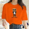 T-shirt femme T-shirt femme 2023 vêtements Rock Bear imprimé fille 90 dessin animé imprimé vêtements graphique T-shirt haut dames imprimé T-shirt femme T240122