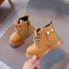 Boots COZULMA Spring Autumn Children Boys Fashion Ankle High Shoes Kids Girls Lace-up Work Size 21-30