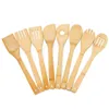 Pentola di bambù Pala Cucchiai da zuppa Bambù Cucchiaio Spatola Utensili da cucina portatili Utensile in legno Cucina Pale da cucina T9I002558