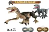 24g rc dinossauro brinquedos jurássico controle remoto dinossauro brinquedo simulação andando rc robô com iluminação som dino crianças presente de natal 2118279571