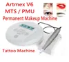 Dijital Yarı Kalıcı Makyaj Dövme Makinesi MTS PMU Sistem Kaşları Dudak Eyeliner Derma Kalem Artmex V6 DHL9419260