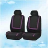 Housses de siège de voiture ERS 4 PCS ER Épaissir Tapis de protection résistant à l'usure Accessoire intérieur Violet Drop Livraison Automobiles Motos Acce Dhevn