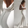 Abiti da sposa Le maniche principessa appliques a v-scollo a fondo senza fondo Abito da sposa Abito da sposa Robe De Mariee New YD