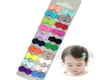 20pcsSet Newborn Baby Snap Hair Clips Tiny Bow Non Slip Barrettes For Infant Fine Hair Mini Bow Girl2776727