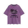 Męski projektant Pa T-shirt vintage retro myjnia koszula luksusowa marka T koszule damskie krótkie rękaw T-koszulka letnie koszulki przyczynowe Hip Hop Tops