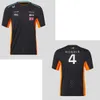 T-shirts hommes 2023 Saison Nouveau F1 McLaren Team Jersey Hommes Enfants Fans T-shirt d'été de haute qualité Mâle Respirant Manches courtes Enfants Tee Tops