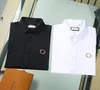 남성 캐주얼 셔츠 디자이너 브랜드 스프링 여름 비즈니스 사무실 남성 드레스 셔츠 슬림 넓은 칼라 격자 무늬 줄무늬 긴 소매 아시아 크기 M-3XL8