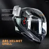 Motosiklet Kaskları Kask Çift Lens Motokros Casco Moto Erkek Kadın Motosikletçi Full Yüz Dot Onaylı 6 Renk Vizörleri