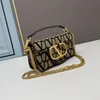 Topp lyxig äkta läder tyg axelväskor baguette pochette duk handväskor klassiska koppling crossbody väska designer kuvert kvinnor mode kvällspåsar plånböcker