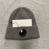 Cp chapéu designer duas lentes óculos óculos gorros homens cp malha chapéus crânio bonés ao ar livre mulheres cp comapny chapéu inevitável beanie preto cinza bonnet 7675