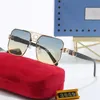 Luksusowe projektant okularów przeciwsłonecznych Man Kobiety prostokąty przeciwsłoneczne okulary przeciwsłoneczne unisex designer goggle plażowy okulary przeciwsłoneczne retro luksusowy projekt bardzo dobry