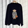 Kadın Sweaters Lüks Marka Tasarımı Bear Sweater Kadınlar için Knit Külot 2023 Kış Kıyafetleri Bayan Formalar Üstler Katlar Kadın Giysileri T240122