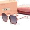 miui miui sunglasses Designer Miui M Fashion Trend Men's Women Large Frame Tourism Street Photo Miu Leisure Driving Travel Sunglasses Black 132 925