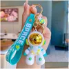 Party Favor Astronaut Key Chain Cute Cartoon Doll Male And Female Couple Bag Soft Car Pendant Hine Gift Drop Delivery Home Garden Fest Dhjy2