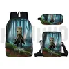 Bags Little Nightmares 2 Daily Backpack 16 Inch Anime 3D Travel Bookbag Bagpack School Bag 3 Pcs Set Cute Pencil Case Shoulder Bag