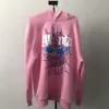 Designer de luxo 55555 clássico jovem mob espuma rosa moletom com capuz na moda masculino e feminino