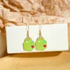 Cute Cartoon Enamel Animal Pendant Earring Trendy FrogTurtle Rabbit Dangle Ear Jewelry Party Gifts For Women Girls