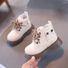 Boots COZULMA Spring Autumn Children Boys Fashion Ankle High Shoes Kids Girls Lace-up Work Size 21-30