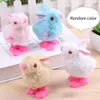 Peluches Poupées En Peluche Poulet À Remonter 1 PC Mignon Jouet En Peluche Sautant Marche Saut Dessin Animé En Peluche Poulet Horloge Lapin Marchant Poussin Bébé Jouant Jouet