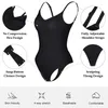 Mulheres Shapers Low Back Bodysuit para Mulheres Barriga Controle Shapewear Sem Costura Escultura Corpo Shaper Thong Tank Top Backless Underwear