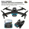 A8 Pro Drone Dual HD Camera Sensing Obstakelvermijding Wifi FPV Opvouwbare Quadcopter Afstandsbediening Drone Speelgoedcadeau