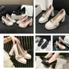 Designer Talons Slingbacks Femmes Robe Chaussures De Luxe Escarpins De Sécurité En Cuir Verni Talon Haut Bouts Pointus