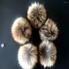 Boinas 2024 Beanie Limited 15cm Real Raccoon Pompoms