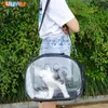 Carrier Cat Carrying Bag Space Pet Ryggsäck Bortable Portable Transparent ryggsäck Valp hundtransportföretag Space Capsule Bag Pets