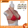 Accessoires de costumes 8ème seins Sissy Cosplay seins en silicone artificiel taille SML pour crossdresser robe d'Halloween Shemale Drag Queen faux seins