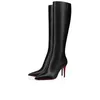 luxury Sexy Pointed-toe Pumps Woman Boots Red Shoes Lipstick High Heels Designer New Season Booty Style For Delicate Women Ankle Bottoms Boot Short Booties