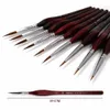 Supplies Premium Quality Paint Brush Set Sable Hair Miniature Hook Line Pen for Detail Art Painting Brush Art Nail Drawing Art Supplies