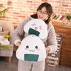 Plush Dolls 1PC 30/40/50cm Cute Japanese Sushi Rice Ball Plush Pillow Soft Cushion Stuffed Food Plush Toy Cute Dumpling Doll Lovely Gifts