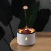 Fuktare Volcano 3D Flame Arom Diffuser Air Atomizer Spise Fire Effect Ultrasonic Essential Oil Aromatherapy Machine Flame Firidifier YQ240123