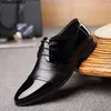Oxford patentowe buty skórzane mężczyźni włoskie mężczyźni sukienka buty projektantów dla mężczyzn zapatillas hombre 240118