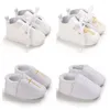 First Walkers Born Baby White Baptismal Shoes Anti Slip Fashionable Walking Cross