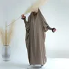 Roupas étnicas Ramadan Eid Muçulmano Uma Peça Oração Hijab Vestido Vestuário Completo Robe Mulheres Capa Niqab Islam Dubai Modest Abaya