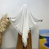 Roupas étnicas Eid Com Capuz Oração Vestuário Longo Khimar Mulheres Islâmicas Hijab Sem Mangas Top Abaya Robe Ramadan Muçulmano Árabe Niqab Headdress