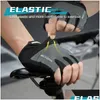 Fietshandschoenen Halve Vinger Sport Mtb Racefiets Hardlopen Anti-Antislip Fitness Gym Fietsen Handschoen Zomer Heren Dames Drop Leveren Dhbq3