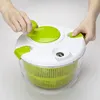 Salade Spinner Handmatige Sla Spinners 5L Groente Dehydrator Groente Fruit Wasmachine Droger Afdruiprek Zeef met Kom Vergiet