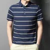 남자 폴로 고품질 고품질 고품질 고품질 남자를위한 Slim Fit Short Sleeve Clothing Designer 2024 Polo Casual Tops Cotton Logo Fashion Summer