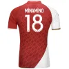 23 24 As Monaco Playerバージョンサッカージャージーブラックアウェイベンイダーミナミノボアドゥゴロビン2023 2024 MAILLOT DE FOOT BALOOGUN exlolo Flocage Men Fofana Football Shirt