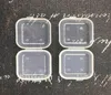 1000pcs Lot Square Mini plastikowe pojemniki do przechowywania Wyczyść pustą skrzynkę z pokrywkami Małe pudełko Biżuter WEAKGUGS Pudełko 3 5 3 CM5164505