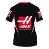 2024 T-shirts pour hommes F1 Haas T-shirts Formule 1 Team Racing Car 3D Imprimé Streetwear Hommes Femmes Sports Mode O-cou T-shirt Enfants T-shirts Tops Jersey