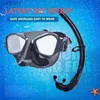 Dykmasker ny flytande silikon frigivande mask andningsrör våt snorkling mask dykglasögon set vuxen unisex simning rör setl240122